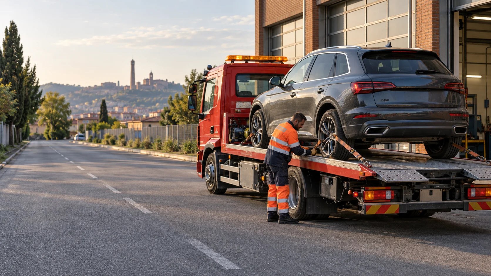 Carroattrezzi e operazioni di recupero su strada